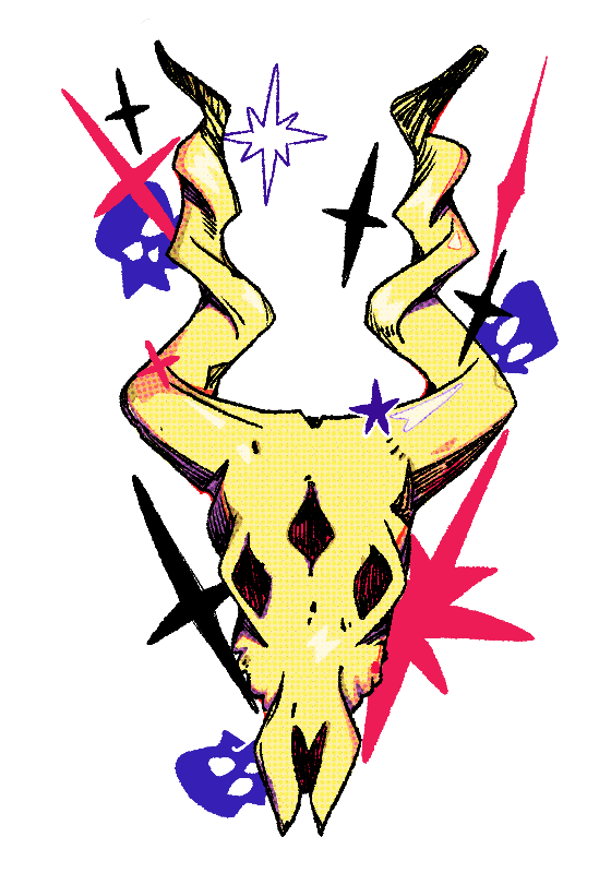 mohedre skull sticker